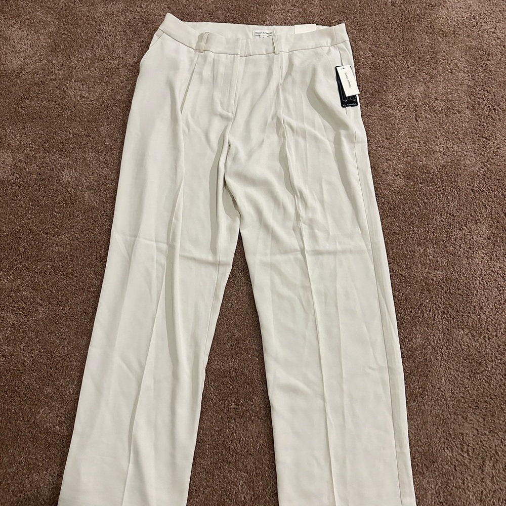 Soho Apparel Cream Wide-Leg Pants